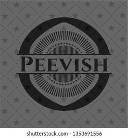 Peevish dark emblem