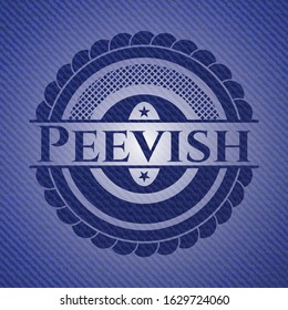 Peevish jean background. Vector Illustration. Detailed.