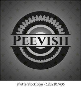 Peevish realistic dark emblem
