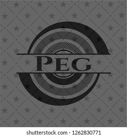 Peg black emblem. Vintage.