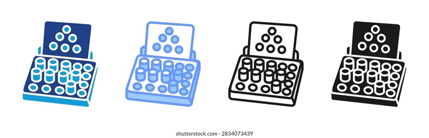 Peg Board icon set multiple style collection