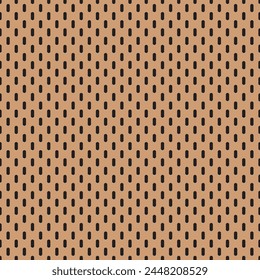 Peg board perforated texture background material with oval holes seamless pattern board vector illustration. Wall structure for working bench tools.