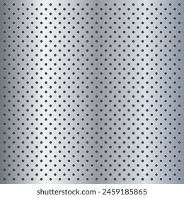 Peg board perforated texture background material with oval holes seamless pattern board vector illustration. Wall structure for working bench tools.