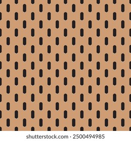 Peg board perforated texture background material with oval holes seamless pattern board vector illustration. Wall structure for working bench tools.