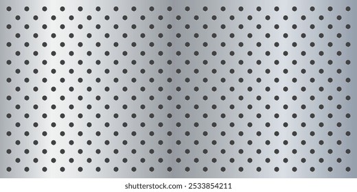 Peg board perforated texture background material with oval holes seamless pattern board vector illustration. Wall structure for working bench tools.