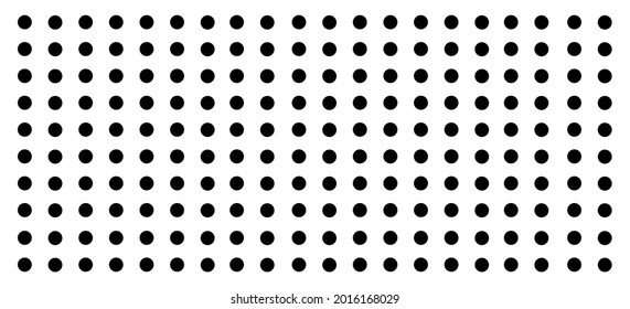 Peg board with round holes. White peg board perforated texture background for working bench tools. Vector illustration.