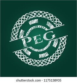 Peg chalk emblem