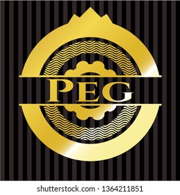 Peg gold badge