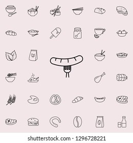 peg on fork icon. Food icons universal set for web and mobile