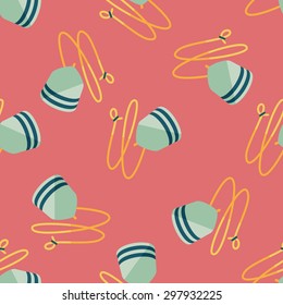 peg top flat icon,eps10 seamless pattern background