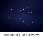 Pegasus constellation in night sky