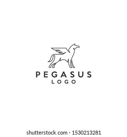 pegasus horse logo symbol creative graphic design