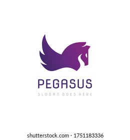Pegasus And Horse Logo Template