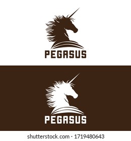 Pegasus Icon l Modern Logo
