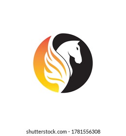 Pegasus icon and symbol vector illustration