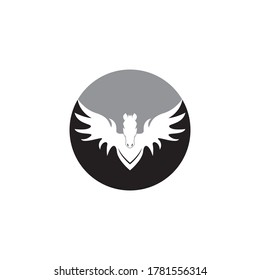 Pegasus icon and symbol vector illustration