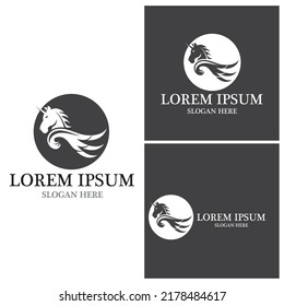 Pegasus icon and symbol vector template