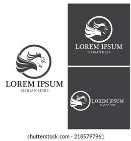 Pegasus icon and symbol vector template