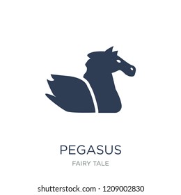 Pegasus icon. Trendy flat vector Pegasus icon on white background from Fairy Tale collection, vector illustration can be use for web and mobile, eps10