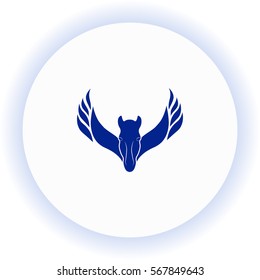 Pegasus  icon. Vector design.