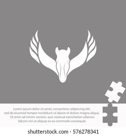 Pegasus  icon Vector design.