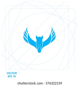 Pegasus  icon Vector design.