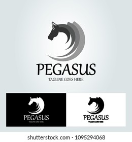 Pegasus icon - Vector illustration