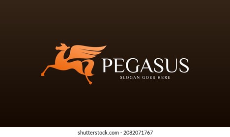 Pegasus Logo Concept Vector. Animal Logo Template Vector