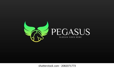 Pegasus Logo Concept Vector. Animal Logo Template Vector