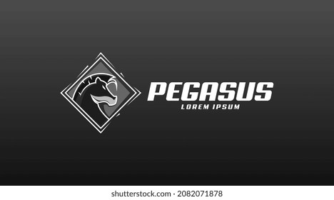 Pegasus Logo Concept Vector. Animal Logo Template Vector