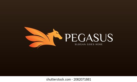 Pegasus Logo Concept Vector. Animal Logo Template Vector