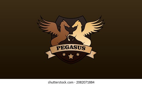 Pegasus Logo Concept Vector. Animal Logo Template Vector