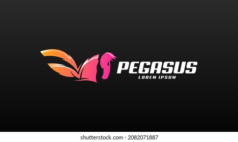 Pegasus Logo Concept Vector. Animal Logo Template Vector