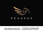 Pegasus Logo Design Capital Venture Wings