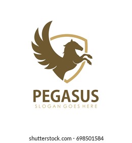 Pegasus logo design template
