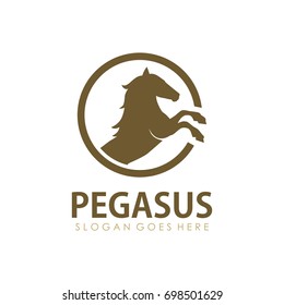 Pegasus logo design template