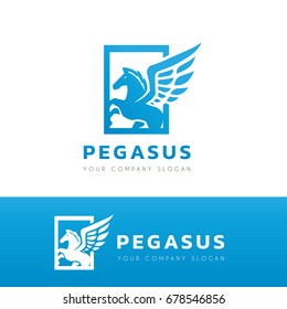 Pegasus Logo Template Vector 