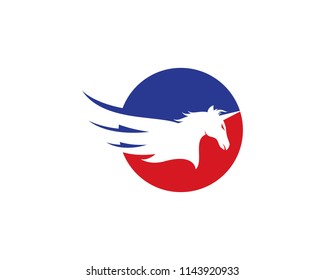 Pegasus Logo Template Vector illustration design