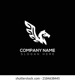  Pegasus logo vector illustration design