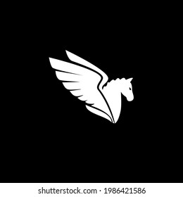 Pegasus logo vector. Pegas printable svg. Download it now