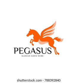 Pegasus logo Vector template