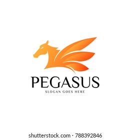 Pegasus logo Vector template