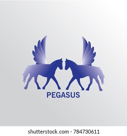 Pegasus Logo Vector Template Design