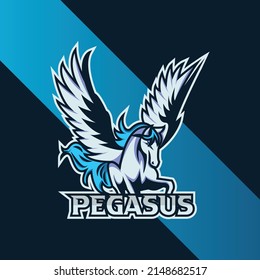 Pegasus Mascot Esports Gaming Logo