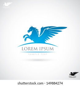 Pegasus Sign - Vector Illustration