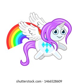 Pegasus Unicorn Fly Rainbow Wings Cute