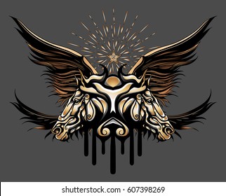Pegasus with an unusual tattoo