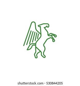 Pegasus Vector Logo Design Template Element