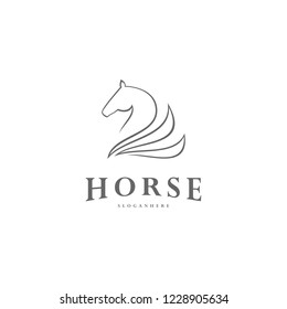Pegasus Vector Logo Template. Horse logo template