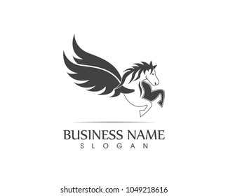 Pegasus Vector Logo Template vector illustration
